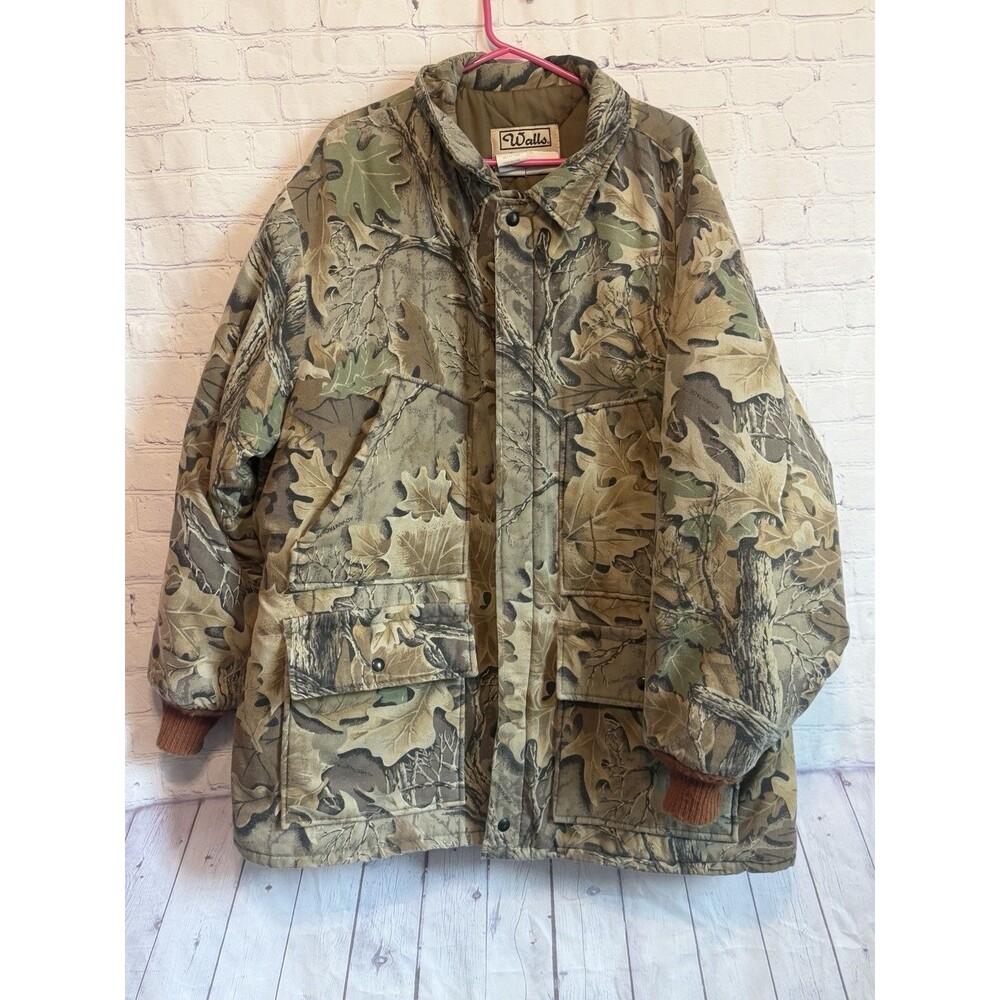 Vintage 90s Walls Blizzard-Pruf Realtree Camo Jacket Insulated Collar 3XL